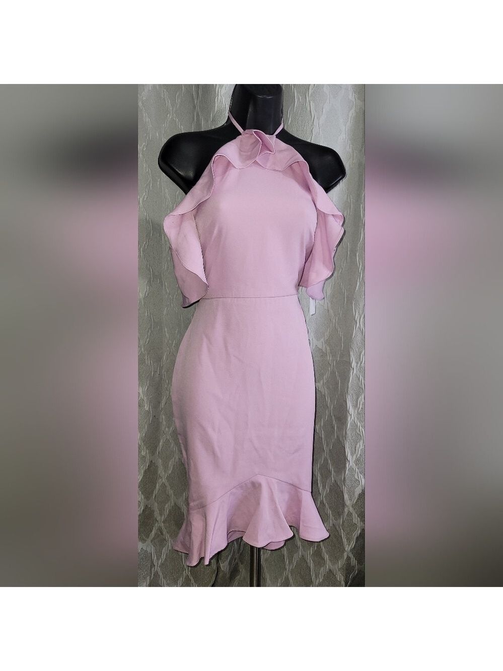 REVOLVE x By The Way Ruffle Halter Lavender Dress - Picture 2 of 7